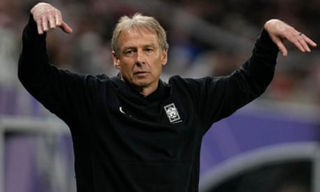 South Korea sack Jürgen Klinsmann as head coach over ‘leadership failure’