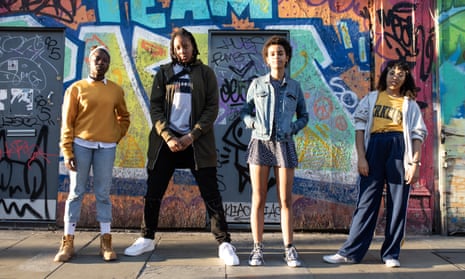 Teenagers Olamide, Esther, Rochelle and Matilda: there are challenges in being a girl right across the UK, according to Plan International.