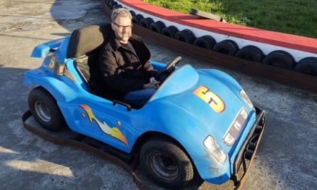 Easy rider … Dowling in his go-kart.