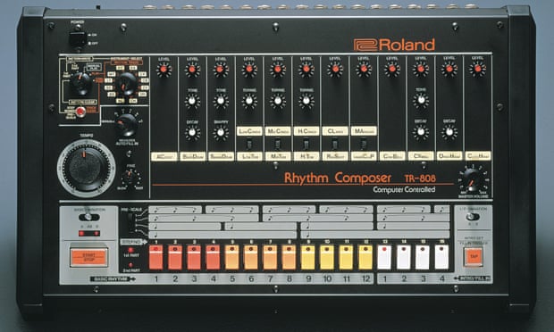 The Roland TR-808 drum machine