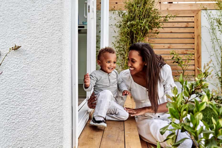 Anna Malaika Tubbs and her son, photographed in their Los Angeles home in April this year.