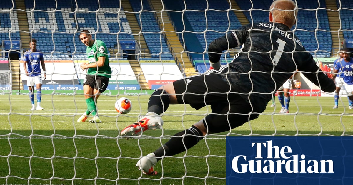 Leicester reprieved by Neal Maupay penalty miss but stall against Brighton