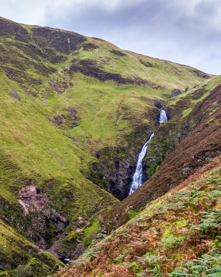 Grey Mares Tail Waterfall, in the Scottish Borders near Moffat
