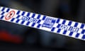 NSW police tape at a crime scene.