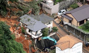 Rescuers search for survivors in Kitakyushu, Fukuoka after torrential rain triggered landslides in western Japan.