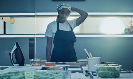 Ayo Edebiri as Sydney Adamu in The Bear.