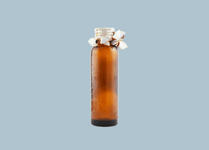 Glass bottle with barnacles.