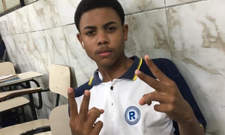 A family photograph of João Pedro Matos Pinto, 14, who was killed during a botched police raid in Rio de Janeiro on 18 May.