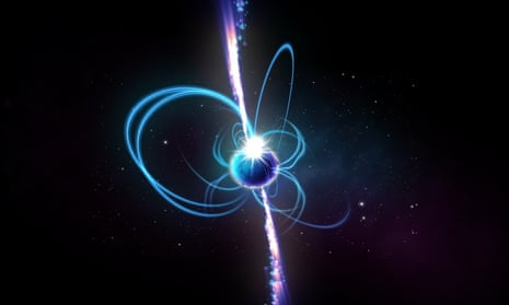 An artist's impression of what could be a neutron star