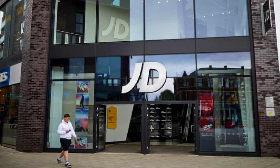 A JD Sports store in Bury, Greater Manchester.