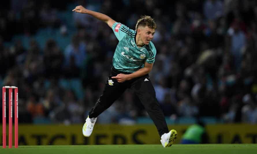 Sam Curran bowls for Surrey
