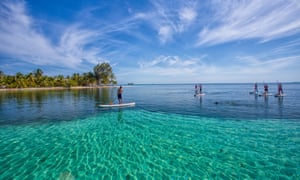 Paddleboarding, Belize