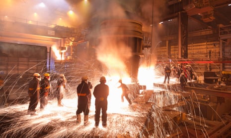 A steel plant in Sheffield