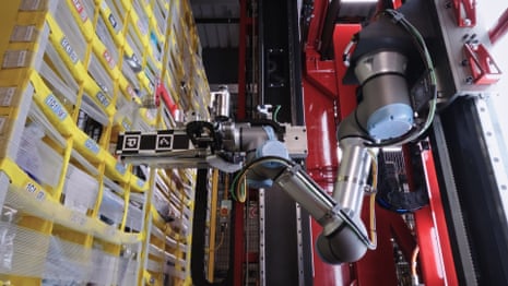 Amazon’s new Vulcan robot at work