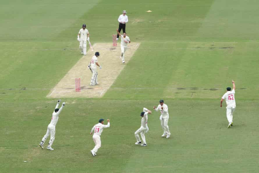 Scott Boland and Australia are celebrating the dismissal of England captain Joe Root, but for once things did not go as well as the home side.