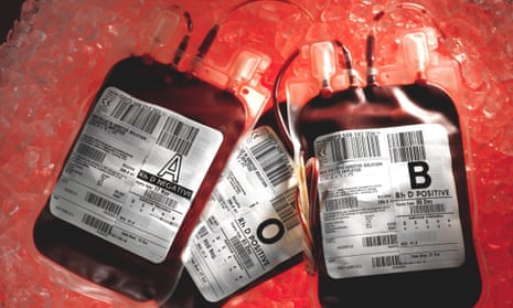 Undated photo of blood bags. Some victims were infected through NHS surgery, others through childbirth, treatment for haemophilia or contact with a partner. 