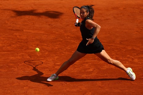 Daria Kasatkina hits a shot