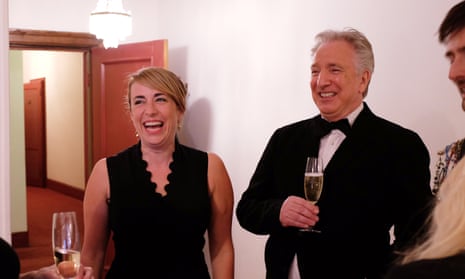 ‘Women would stare open-mouthed as he passed’ … Viner and Rickman at the White House Correspondents Dinner in 2015.
