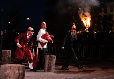 The outdoor staging of The Tempest.