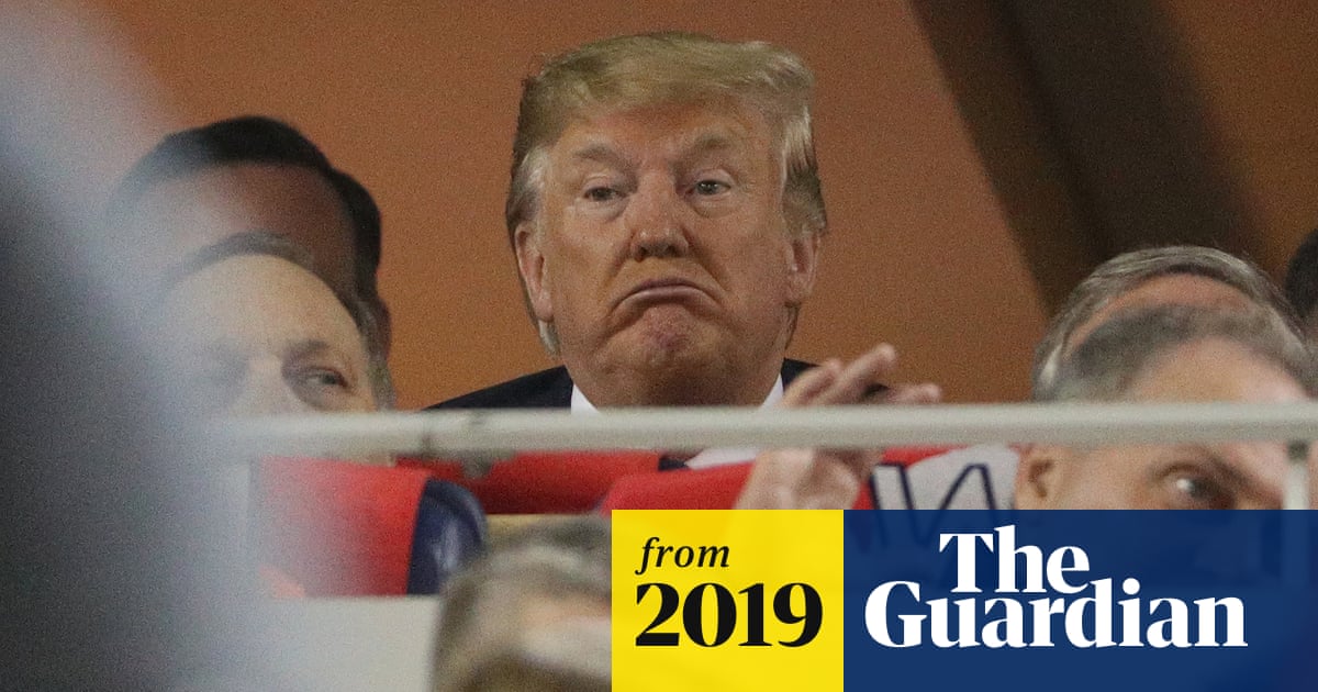 Donald Trump Booed And Greeted With Lock Him Up Chants At World Series World Series The Guardian Donald Trump Booed And Greeted With Lock Him Up Chants At World Series World Series The Guardian