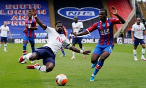 The academy graduate Tyrick Mitchell in action against Tottenham last season.