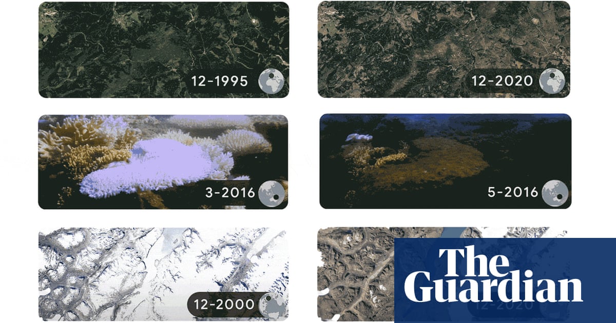 Google doodle marks Earth Day 2022 with stark images of climate crisis