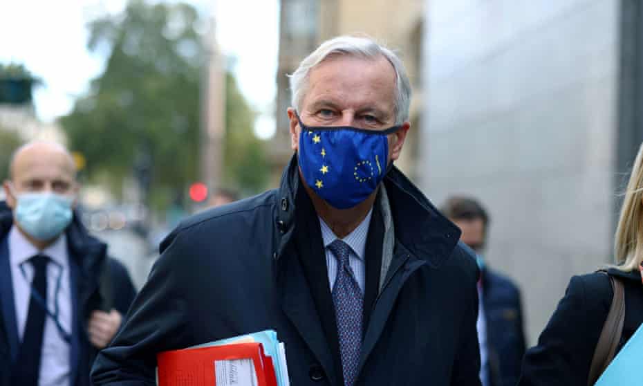 The chief EU Brexit negotiator Michel Barnier at a meeting in London.