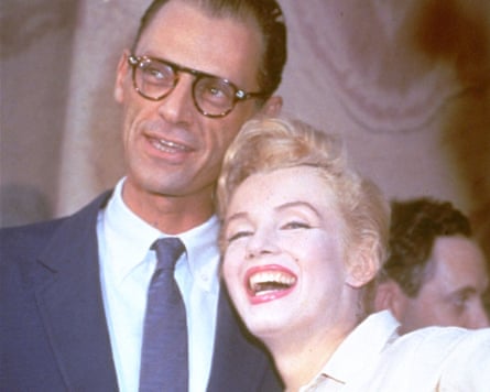 Miller and Monroe smiling