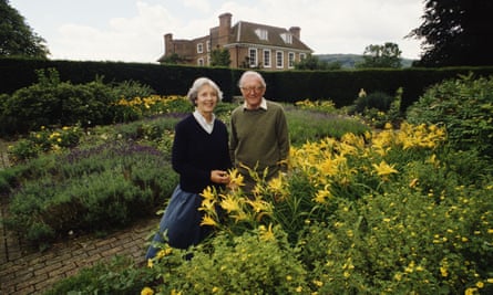 Lord and Lady Carrington at the Manor House in Bledlow, Buckinghamshire, in 1990.