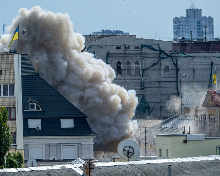 Russia strikes Ukraine intelligence HQ in ‘major escalation’