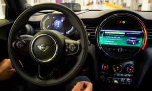 The Mini Electric’s dashboard.