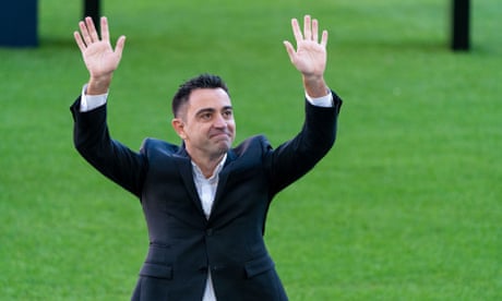 Xavi says he passed up chance to coach Brazil to take Barcelona job – video