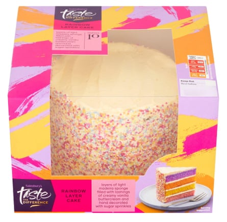 Sainsbury’s Birthday Celebration Rainbow Layer Cake