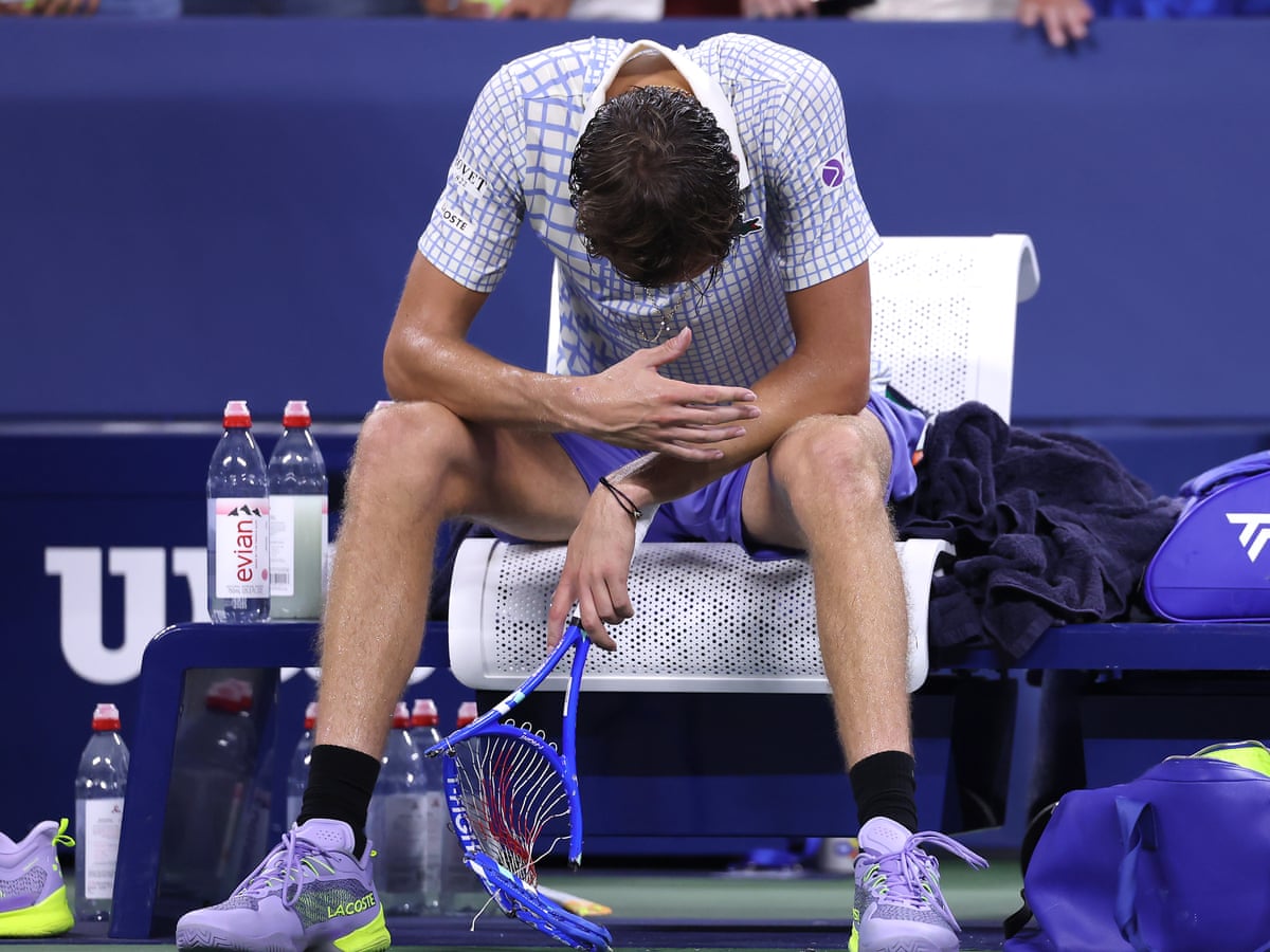 Medvedev expecting big fine after meltdown on match point | US Open Tennis 2025 | The Guardian