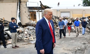 Donald Trump tours Kenosha, Wisconsin