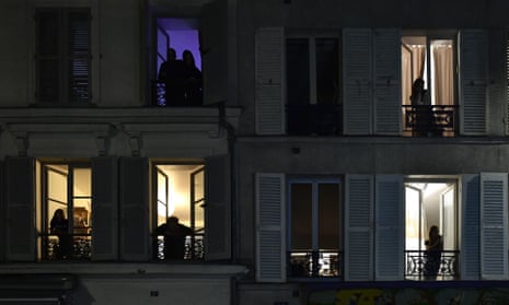Parisians during the Covid lockdown in October 2020.