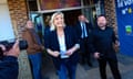 Marine Le Pen pictured on the day of the vote for the European Parliament election.