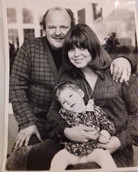 Karina Kinnear with her parents in the 1970s