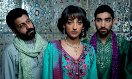 Shahzad (Adeel Akhtar), Salma (Kiran Sonia Sawar) and Imi (Mawaan Rizwan).