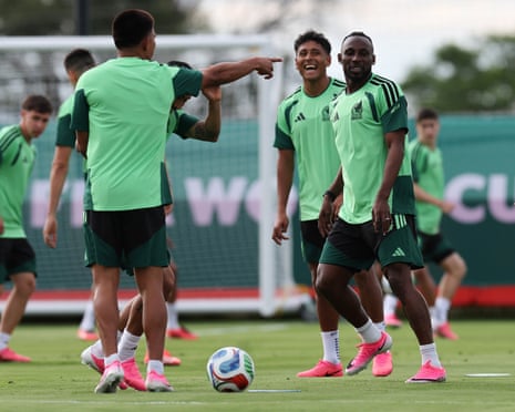 Mexico training session in Guadalajara.