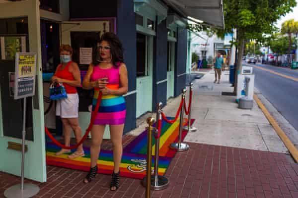 Main entrance to Aqua night club in Key West, Florida on September 18, 2020.