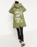 The jacket as it appears on the Zara website