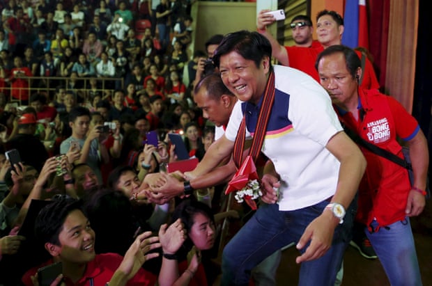 Bongbong Marcos campaigns for the vice-presidency
