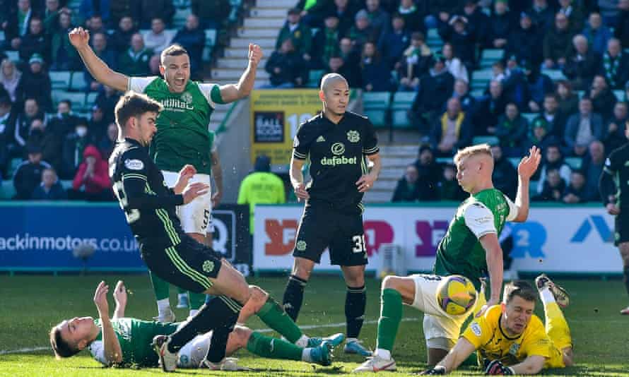 Scottish Premiership: Rangers fail to close gap after letting two-goal lead slip | Scottish Premiership 2 Celtic could not find a way past Matt Macey in the Hibernian goal.