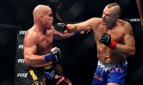 Chuck Liddell (right) and Tito Ortiz fought in California last month but the bout was widely criticised