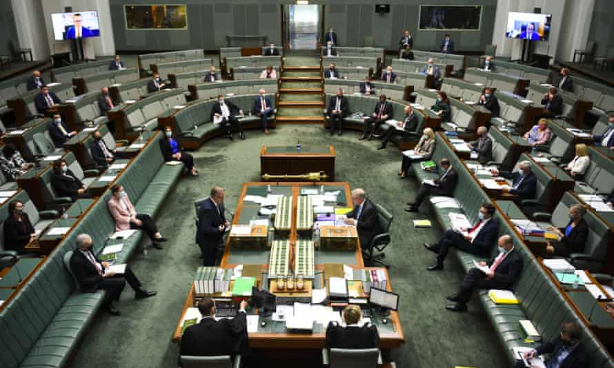 General view of the House of Representatives in Canberra