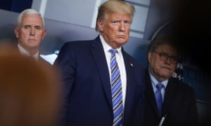 Donald Trump at the White House in Washington DC Monday.