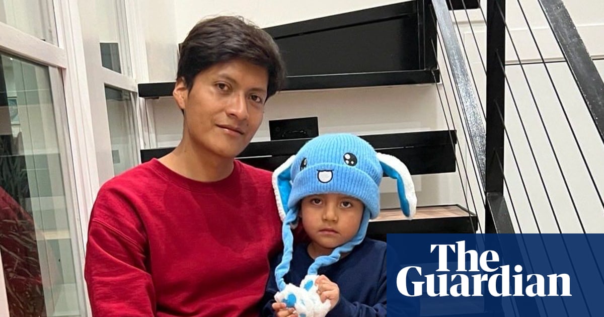 Pictured: the national security emergency currently terrifying the Trump administration – a five-year-old in a bunny hat who dared to seek asylum legally.