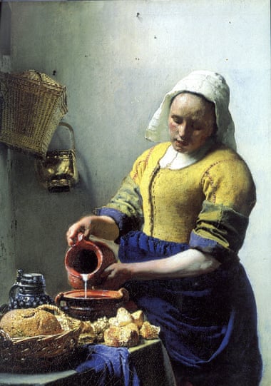 The Milkmaid, c.1657-8, by Johannes Vermeer/