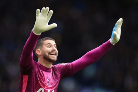 Guglielmo Vicario looks animated.